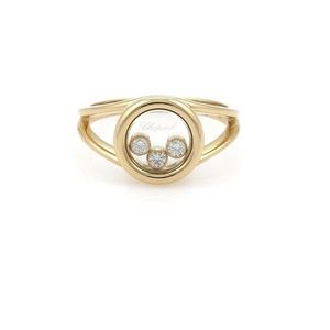 Chopard Floating Diamond 18k Yellow Gold Ring